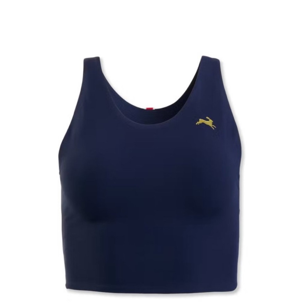 Tracksmith Lane Five Crop Top XS Navy